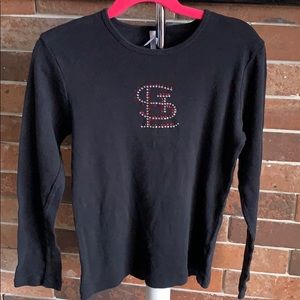 St. Louis Cardinals Logo Rhinestone Top